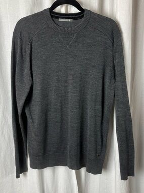 Smartwool Merino Wool Long Sleeve Sweater Pullover Grey Men’s Large
